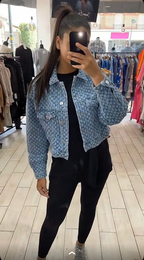 Veste en jeans courte