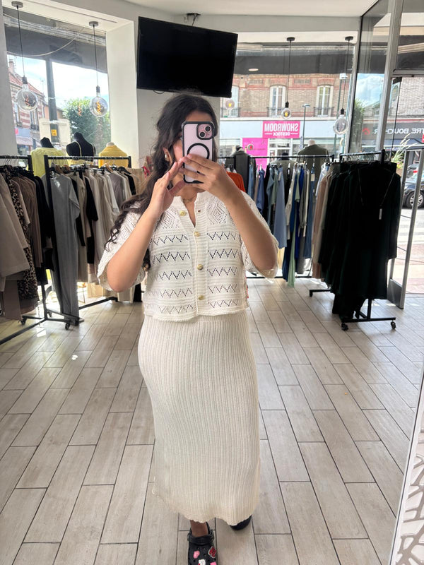 Ensemble jupe maille