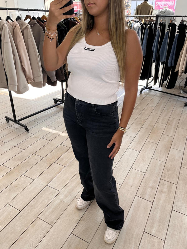 Jeans taille haute [noir]